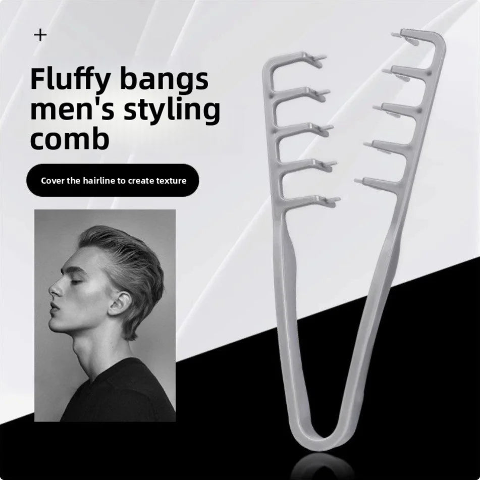 Men Styling Comb Plastic Material Portable for Daily Commute Business Travel Office Use Easy Storage