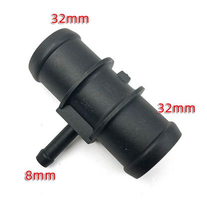 BOICY Coolant Water Pipe Tee Connector Car Black Auto 3 Way Tee Heater Water Hose Fitting Connector Kit for VW Audi Skoda Seat