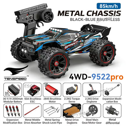 RC Car Brushless 4WD 9522PRO 85KM/H High Speed  Off-Road Drift Remote Control Car 1:16 Professional Racing Cars 9522 50KM/H