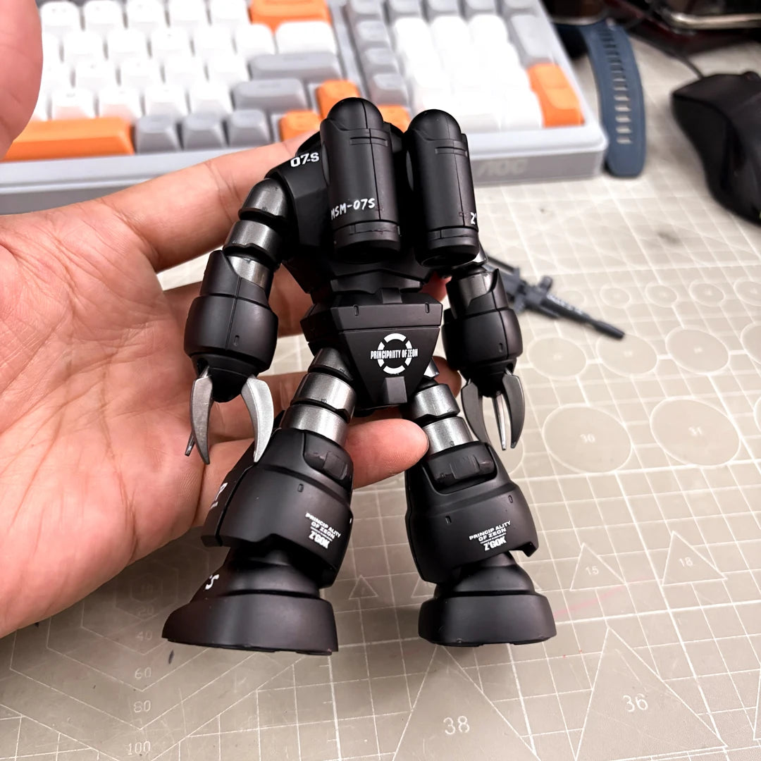 HG 1/144 Gundam MSM-07 Z'Gok 019 Black King Kong Char's Production Type Painted Assemble Model Kit Collectible Toy For Hobbyists