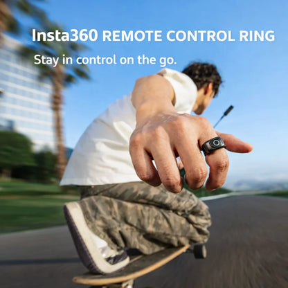 Insta360 Remote Control Ring, One-Touch Thumb Shooting Hands-Free Control 20m Range IPX7 Waterproof for X4 Air/ X5 / GO Ultra /