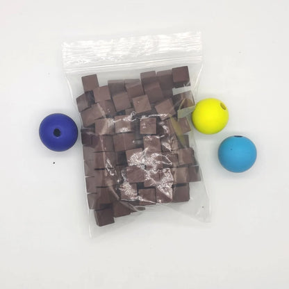100Pcs/lots 14colors 10mm Cube Wood Cubes Colorful Dice Chess Pieces Right Angle For Token Puzzle Board Games Early Education