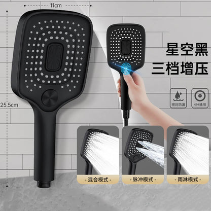 New 30CM Large Panel High Pressure Rainfall Shower Head Ceiling Mounted Self-cleaning Descaling Showerhead Bathroom Top Sprayer