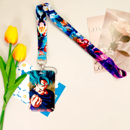 Wholesale Anime Movie Dragon Ball Lanyard Keys Neck Strap Card Badge Gym Key Chain Lanyard Key Holder DIY Hang Rope Keyrings