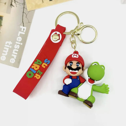 New Creative Super Mario Figurine Keychain, Cute Doll Backpack Hanger, Pendant, Exquisite Gift Keychain