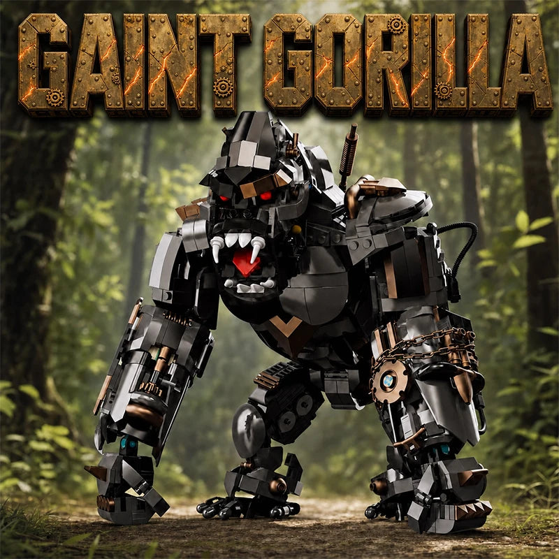 Cyber Mecha Gorilla MOC Building Blocks Giant Robotic Ape Titan Model Kit Mechanical Bricks Toys Gifts Adult Kids Boys 1414pcs