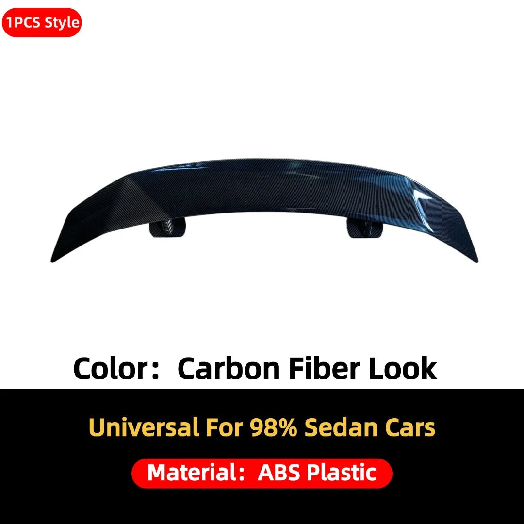 Rear Wing Boot Lip Spoiler Tail Air Dam Deflector Tuning For Universal Sedan Cars Fit Mostly Vehicle Airfoil Tuning Accessories
