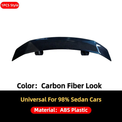Rear Wing Boot Lip Spoiler Tail Air Dam Deflector Tuning For Universal Sedan Cars Fit Mostly Vehicle Airfoil Tuning Accessories