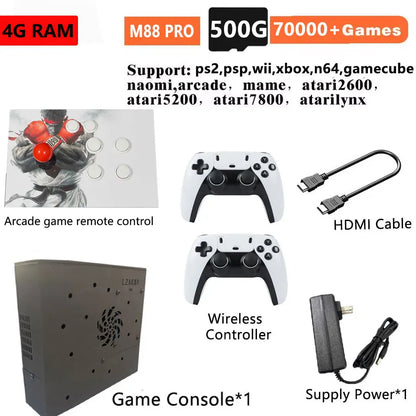 Plug-and-Play on TV NEW Retro Gaming Device 70000+ Games for Wii PS2 DC PSP NGC N64 2T Loaded X88 Console Win11 Children's Gift