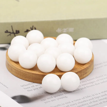 16mm Natural Crystal Ball No Hole Beads, Polished Agate Gemstone Sphere Bulk for DIY Jewelry Crafts Home Decor Gifts