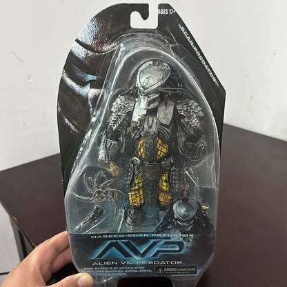 In Stock Celtic Predator Masked Scar Predator Figure Alien Action Figure Toys Collection Model Toys Joint Movable Gift for Kids