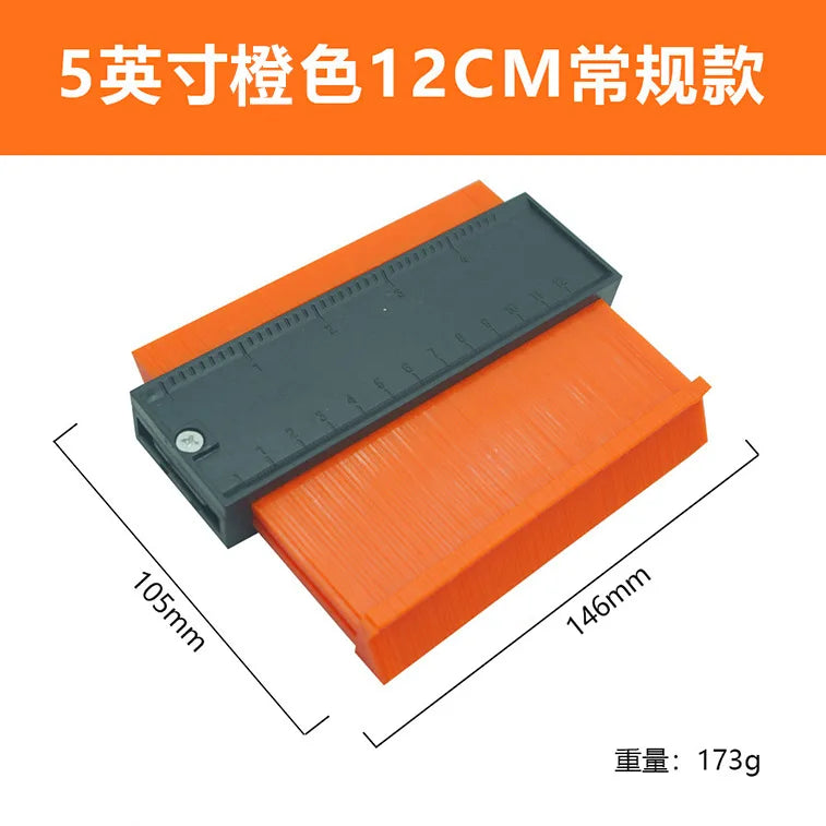 Imperial Radian Ruler, Profiling Gauge, Irregular Bend Measuring Instrument, Contour Ruler, Type Taking Device