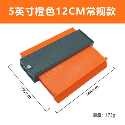 Imperial Radian Ruler, Profiling Gauge, Irregular Bend Measuring Instrument, Contour Ruler, Type Taking Device