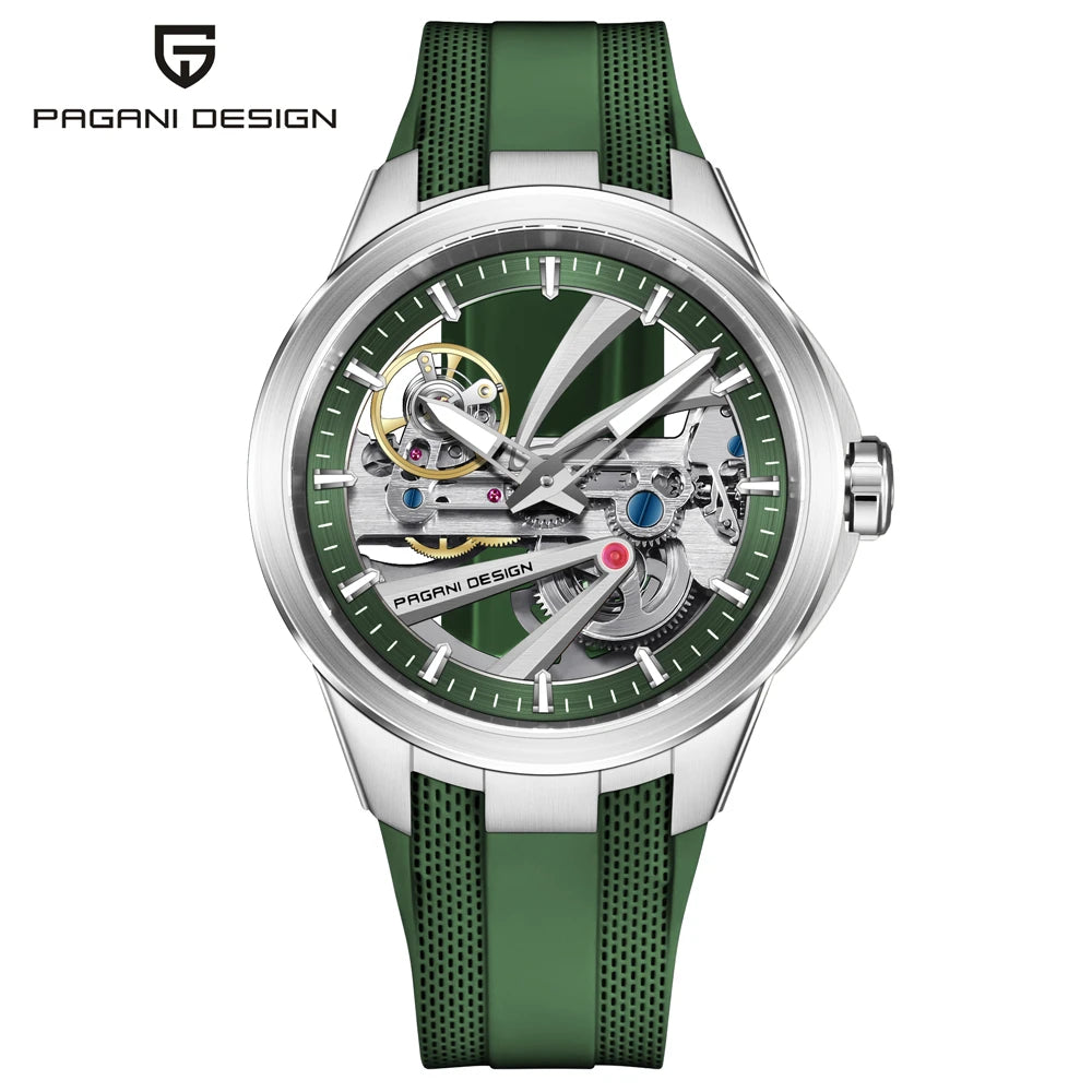 PAGANI DESIGN Hollow Men's Watches 2026 Luxury Tourbillon Mechanical Automatic Watch Men AR Sapphire Waterproof Luminous Clock