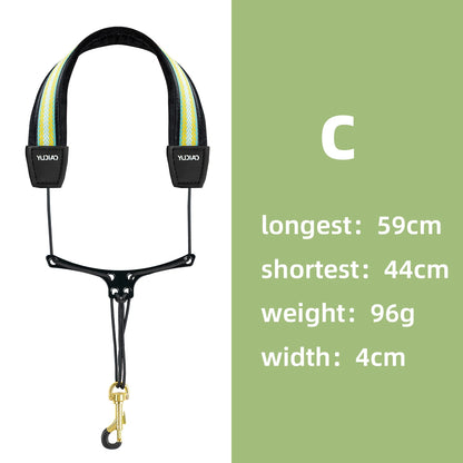 New Model Tenor Saxophone Neck Strap, Electric Wind Instrument Strap, Pressure-Reducing Strap for Adults and Children