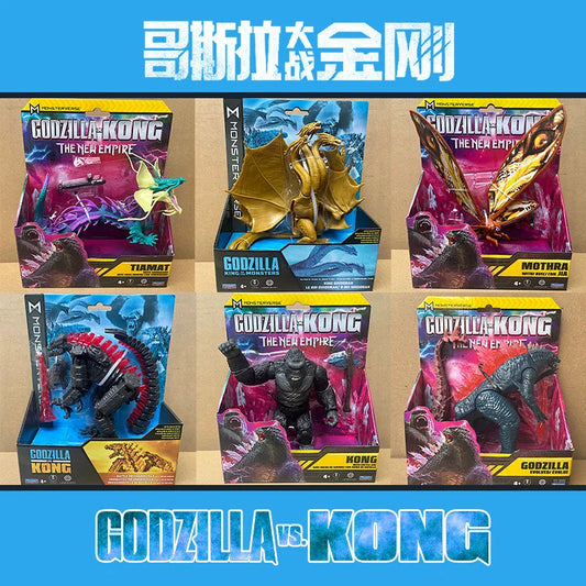 MonsterVerse Godzilla Vs Kong The New Empire Action Figures King Ghidorah Mothra Tiamat Godzilla Kong Collectible Toy For Kids