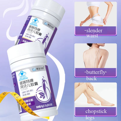 100% Herbal Natural Cassia Seed & Alisma Pills, Detox Slim, Metabolism Booster, Burn Fat,  Vegan & NO SIDE EFFECT