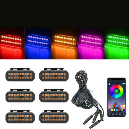 For Toyota Land Cruiser Prado LC250 LED Grille Light Front Bumper Safety Warning Signal Lamp With Wiring Harness