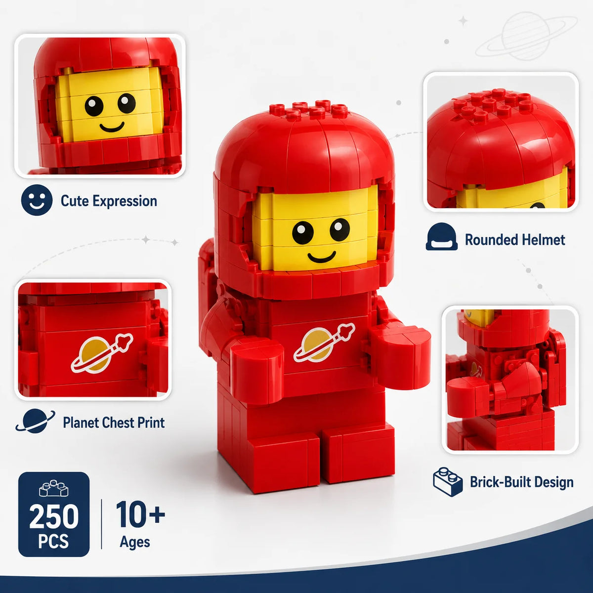 LEGO® Up-Scaled Baby Astronaut (40767) LEGO Minifigures Building Blocks Set Lets Boys and Girls 250 Pieces