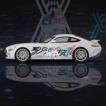 Anime Zero Two Sexy Girl Car Wrap Protect Sticker Car Decal Creative Sticker Car Body Appearance Modification Decorative Sticker