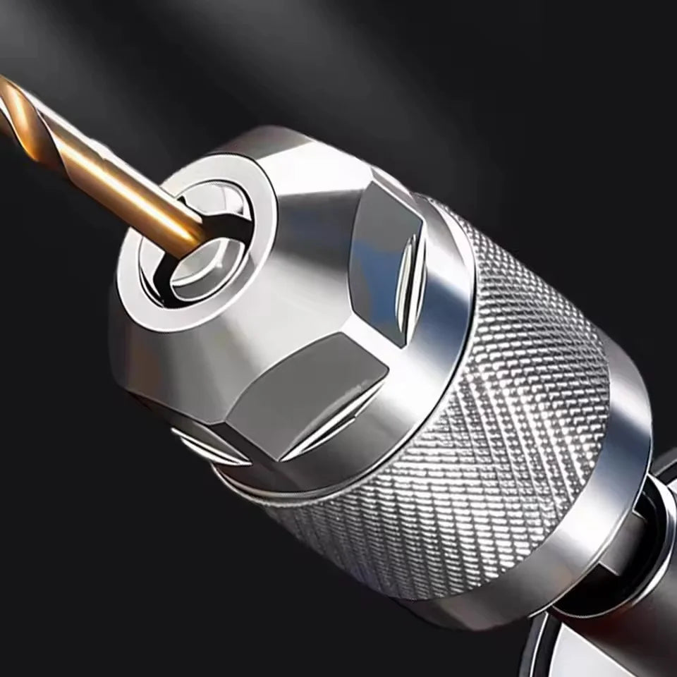 Drill Chuck Adapter Quick Change Pneumatic Drill Chuck 3-Jaw Hex Shank Chuck Professional Converter Hex Shank for Woodworking