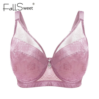 FallSweet 1/2PCS Plus Size Minimizer Bra 38-48 E F Cup for Women Underwire Push Up Bra Anti-sagging Brassiere Full Coverage