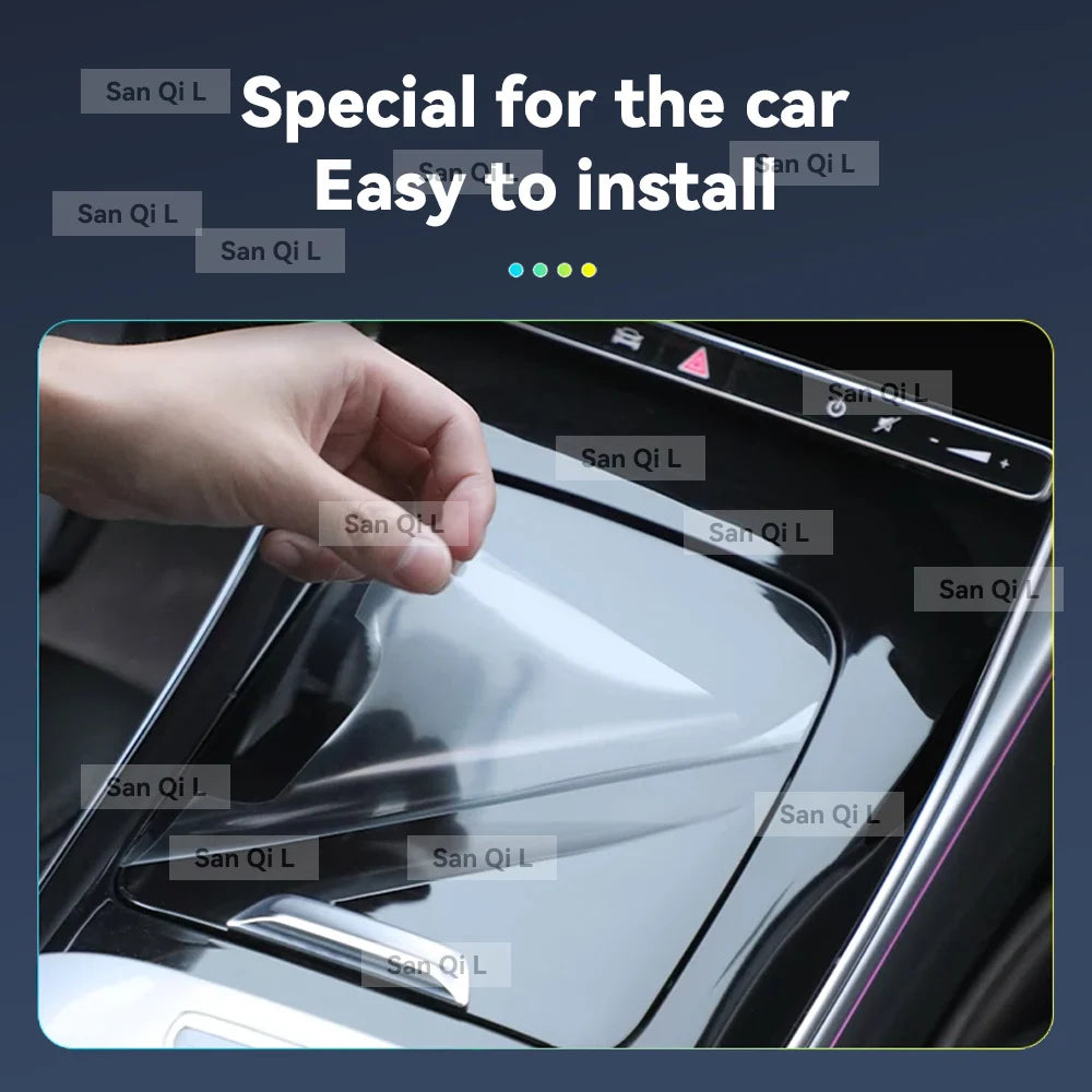 For TOYOTA Land Cruiser 2023-2025 TPU Car Navigation Screen Film Gearbox Protective Sticker Anti-scratch Interior Accessories