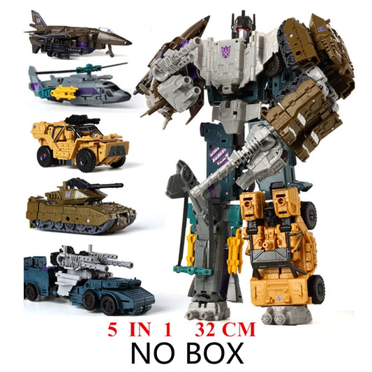 COMBINER WARS KO Haizhixing 5IN1 Transformation Toys Bruticus Defensor Superion 32cm Devastator with Autobot Decepticon Sticker