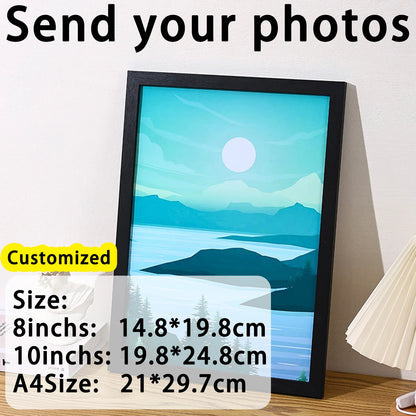 Personalized Wooden Photo Frames, Custom Photo Frame Ornaments, Simple Holiday Gifts Indoors, Commemorate Precious Memories
