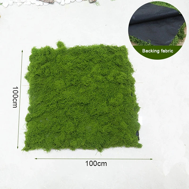 Simulation Artificial Moss False Grass Carpet, Bionic Lawn Paving Accessory, DIY Micro Landscape Decor for Bonsai Indoor Outdoor