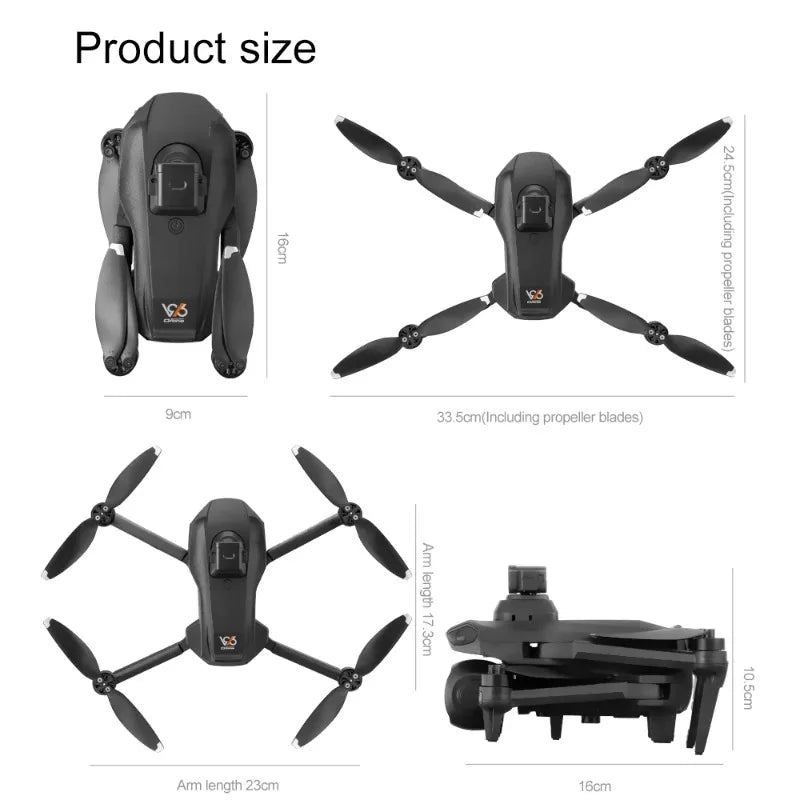 Lenovo V916MAX Professional 8K Drone HD Dual Camera Remote control with large screen, 5G WIFI FPV Foldable Quadcopter RC Dron