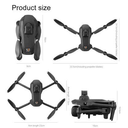 Lenovo V916MAX Professional 8K Drone HD Dual Camera Remote control with large screen, 5G WIFI FPV Foldable Quadcopter RC Dron