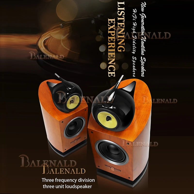 Fever high-fidelity 8-inch bass Nautilus audio three-way bookshelf passive hifi speaker