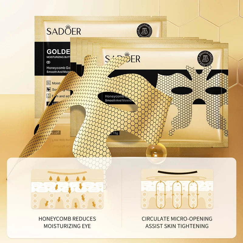 1/5/10/20PCS Peptide Golden Collagen Eye Mask Moisturizing Firming Smooth Anti Dark Circle Eye Pathes Eyes Mask Beauty Skin Care