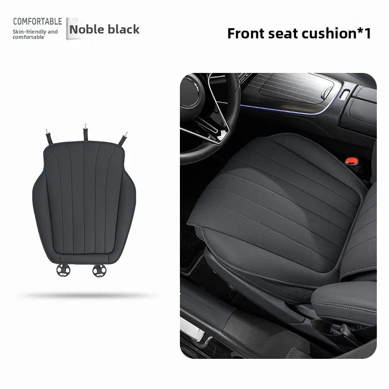 Luxury Sedan SUV Universal Nappa Leather Car Seat Cover Comfortable Memory Foam Perforated Leather Cushion Car Seat Protection