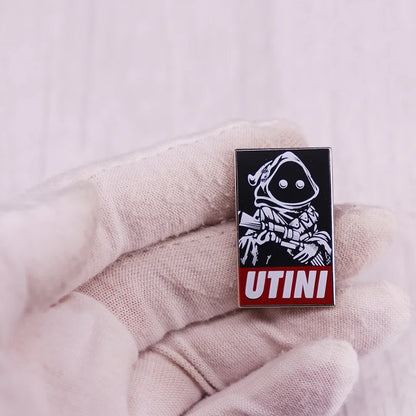 Stars War Jjawa Utini Art Badge Metal Brooch Enamel Pin