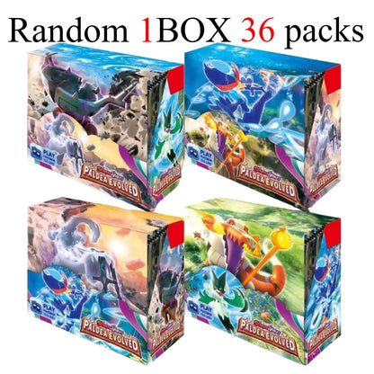 new model English 36 Packs Pokémon TCG: Scarlet & Violet Etsncelles Evoving Skies 151 BATTLE Flames Booster Box Battle  Card