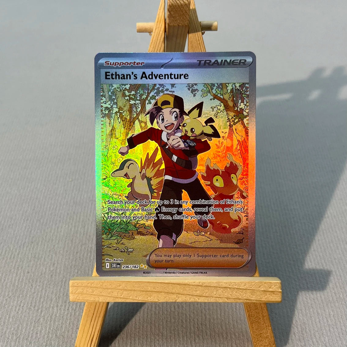DRI PTCG4-001 Tcg proxy PKM Cards Misty's Psyduck Cynthia's Garchomp Rare Collection Battle Toys Gifts for Hobbies home play