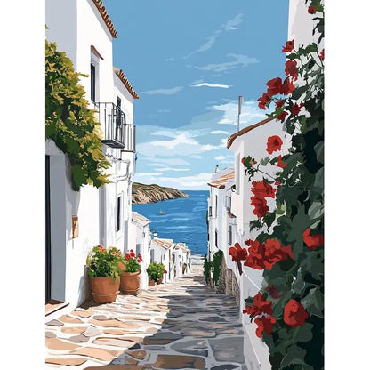 GATYZTORY Acrylic Paint By Numbers For Adults City Landscape HandPainted Painting By Numbers Unique Gift Home Decor
