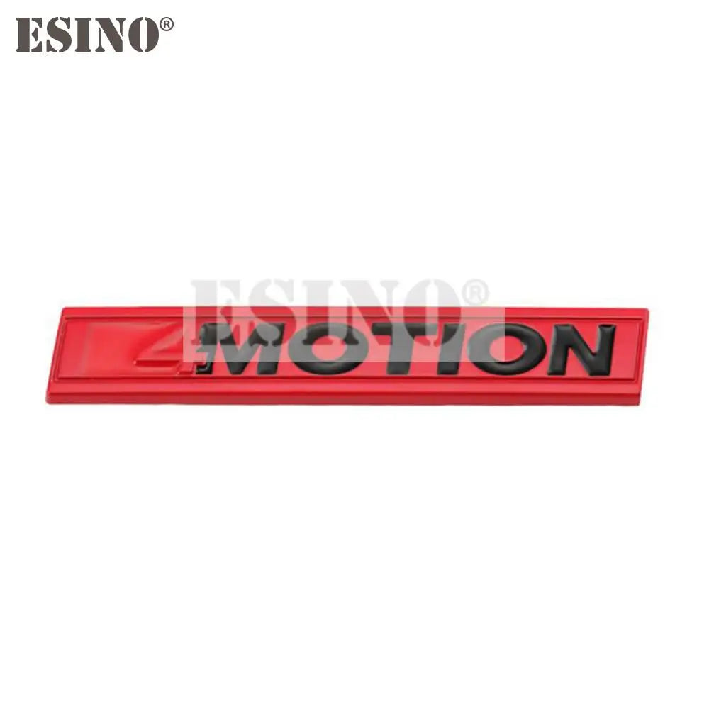 Car Styling 4Motion 3D Rear Trunk Fender Grill Metal Chrome Zinc Alloy Emblem Badge Decal for Volkswagen Golf R Tiguan Touareg