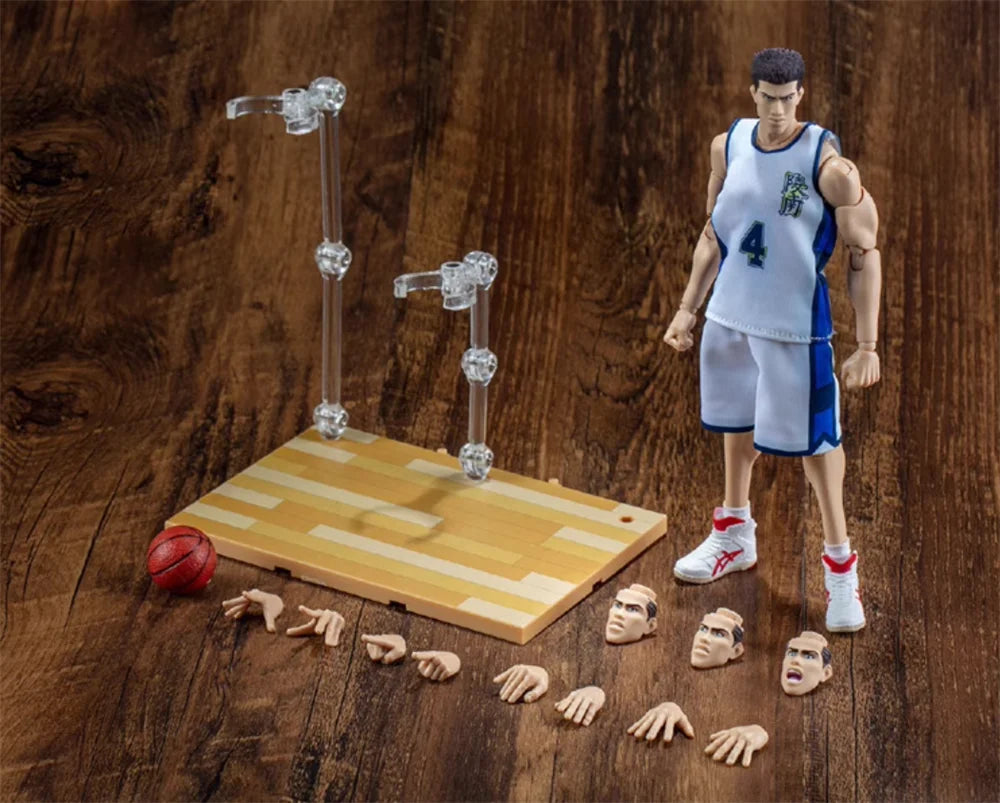 1/12th Basketball Master Slam-Dunk Shf Anzai Coaches Figmass 6inch Doll Figure Gift For Child Baby Birthday Party