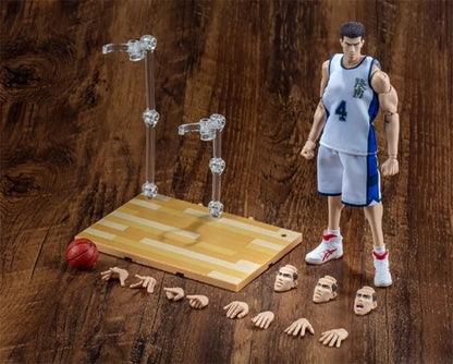 1/12th Basketball Master Slam-Dunk Shf Anzai Coaches Figmass 6inch Doll Figure Gift For Child Baby Birthday Party