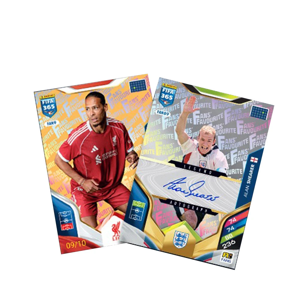 PANINI 2026 6PCS/SET 365 Soccer trading cards Messi Zinane Ronaldo Bellingham Haaland De Bruyne Autographed Collectible Card
