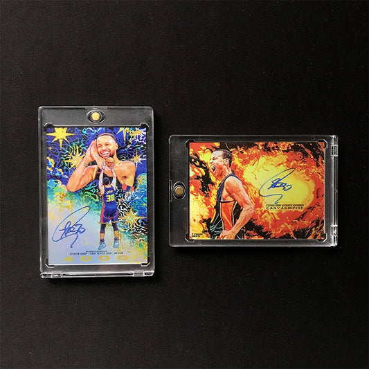 2024-25 DIY Tyson Beck Artist Series Signature Card Warriors Curry Reprinted Signature Self-Made Card Refraction Collectibles