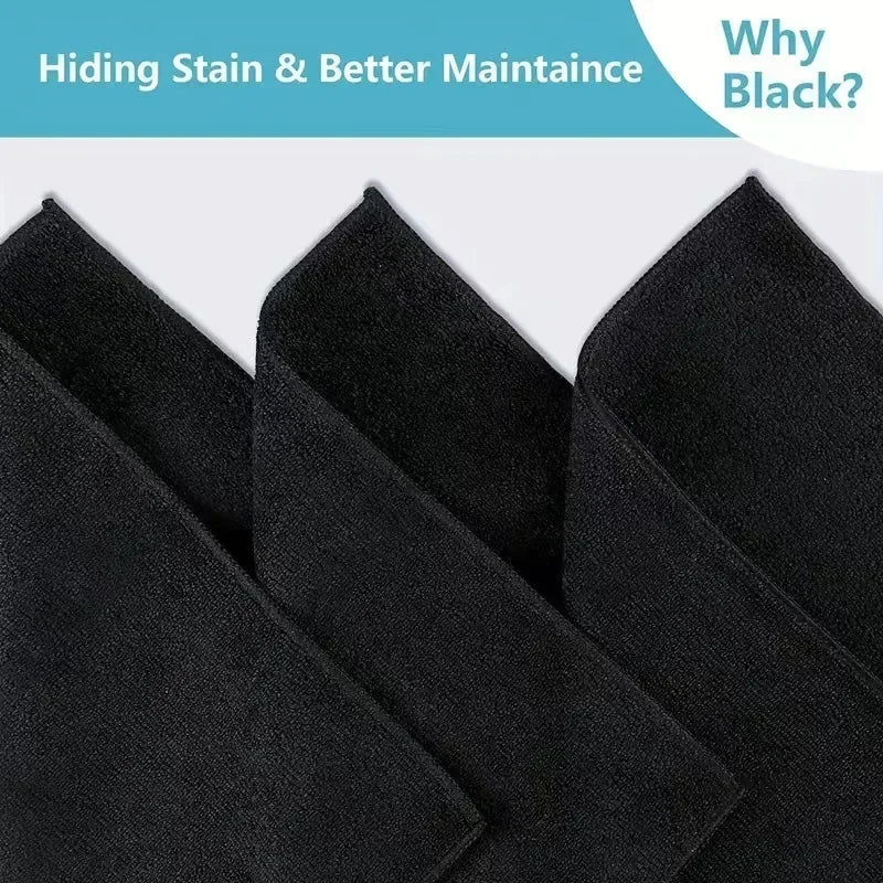 1/50pcs Thicken Microfiber Car Cleaning Towels Soft Quick Drying Windows Mirrors Wiping Rags Home Double Layer Clean Cloths