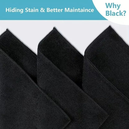 1/50pcs Thicken Microfiber Car Cleaning Towels Soft Quick Drying Windows Mirrors Wiping Rags Home Double Layer Clean Cloths