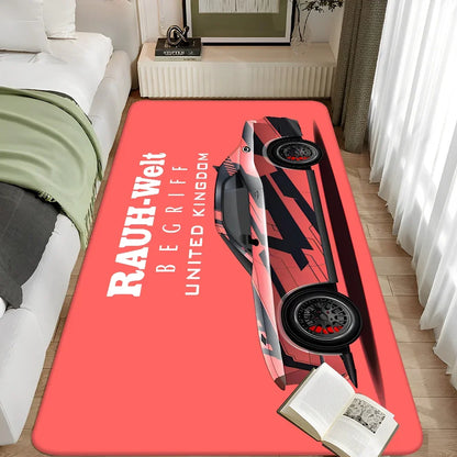 Tokyo JDM RWM Sports Car Carpet for Home Decor Floor Mat Living Room Rugs Bedroom Hallway Non-Slip Carpet Kitchen Rug Doormats