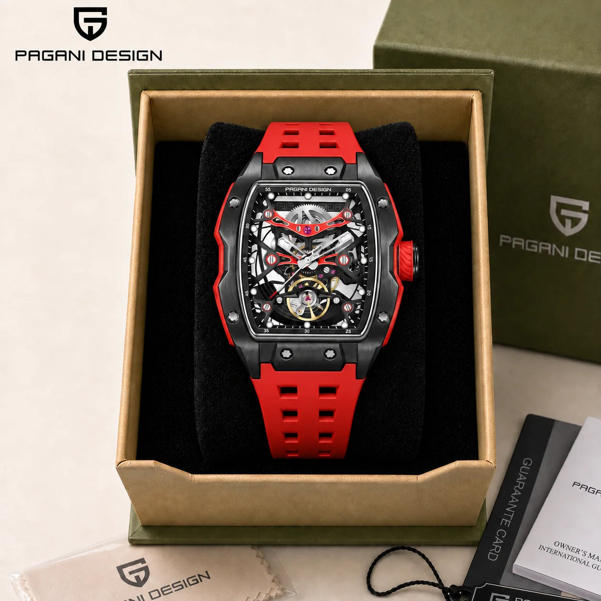 PAGANI Design 2026 New Men Automatic Mechanical Watch Miyota 8215 Sapphire Crystal 40mm Stainless Steel Waterproof