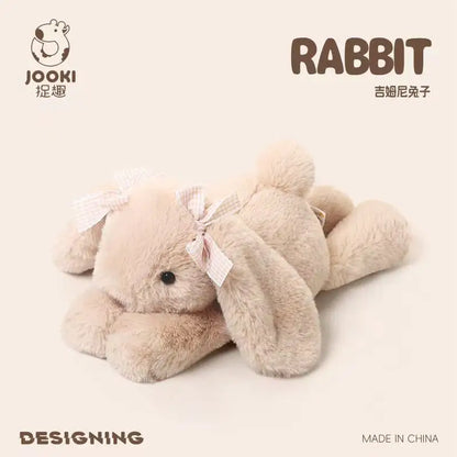 35cm New Simulated Shy Rabbit Doll Stuffed Plush Toy Cartoon Anime Cute Pillow Children's Birthday Gift Fun Doll
