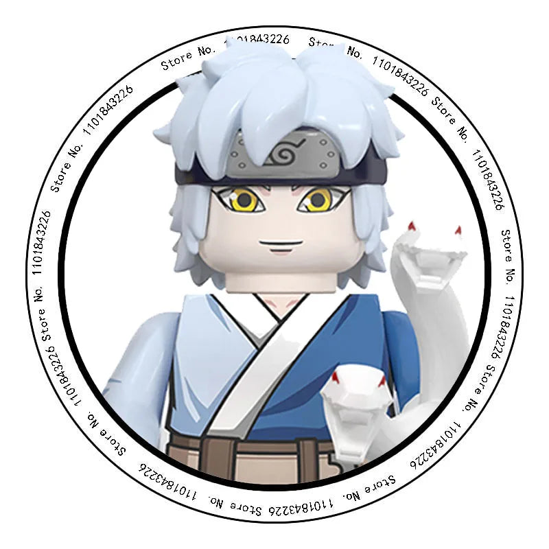 WM6152 Naruto Building Blocks Ootutuki Momoshiki Mitsuki Gaara Namikaze Minato Tobirama Action Figure Accessories For Kids